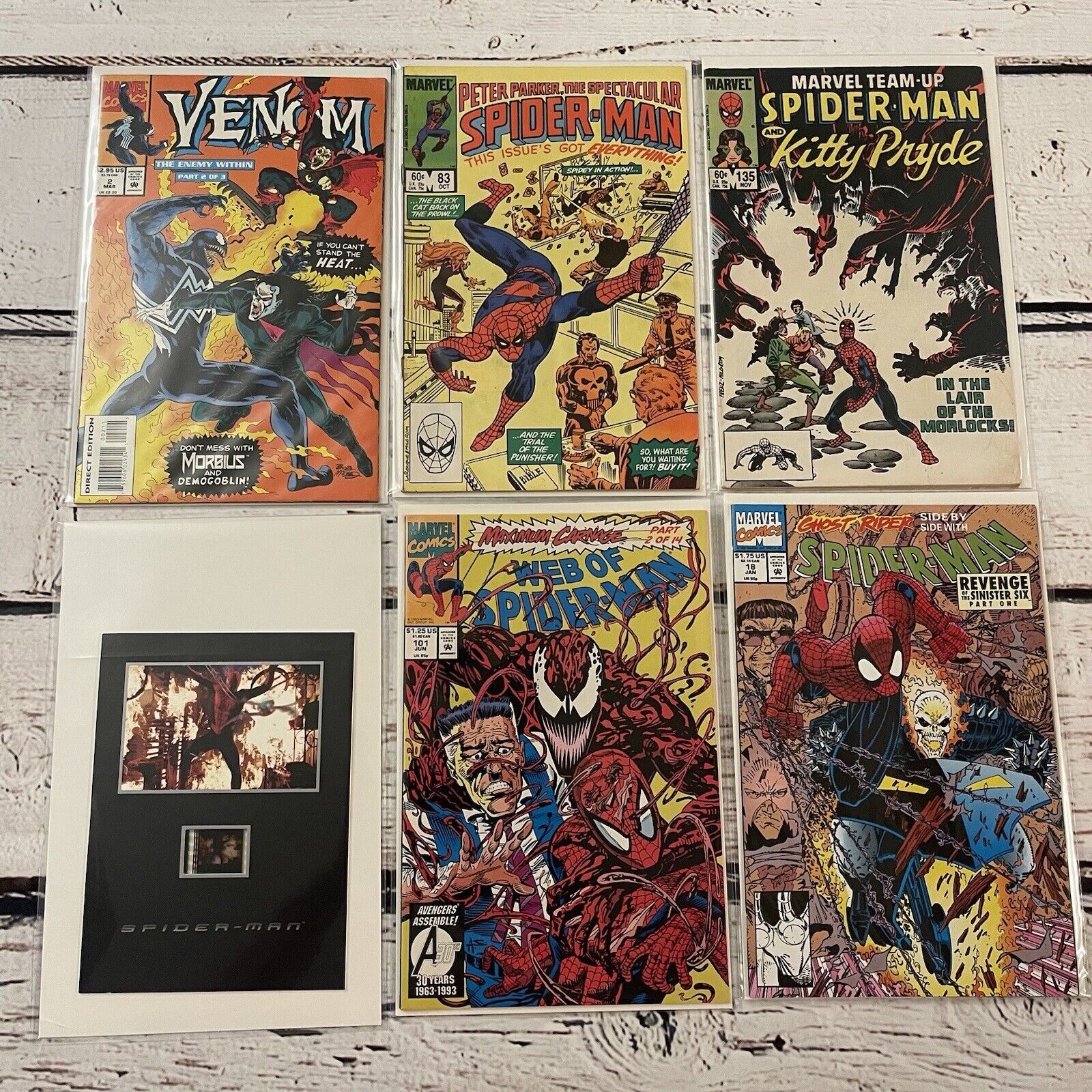Spider-Man Comics Lot of 5 Marvel Comic Books