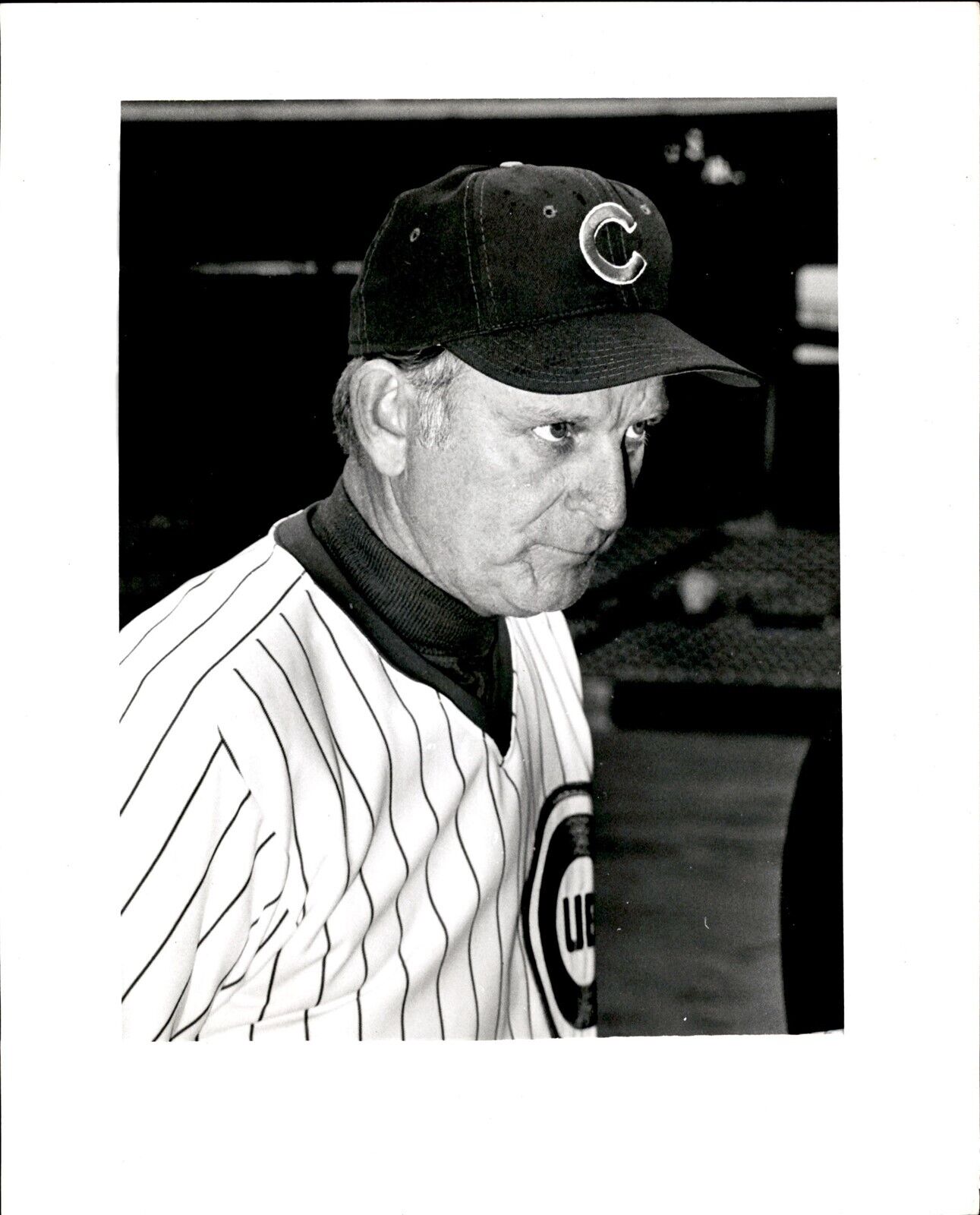 LD302 Original Ronald Mrowiec Photo WHITEY LOCKMAN 1972-74 CHICAGO CUBS MANAGER