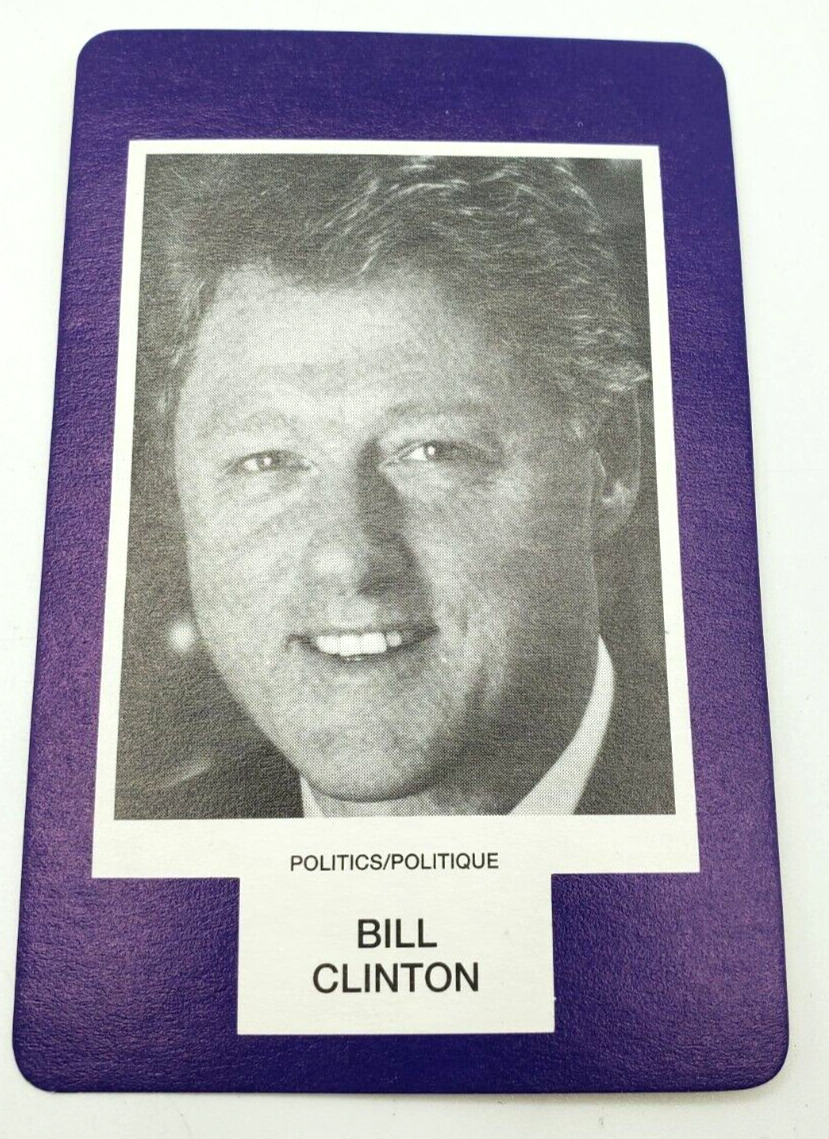 Bill Clinton 1993 Face To Face Game Trading Card Canada Games Rich an Famous