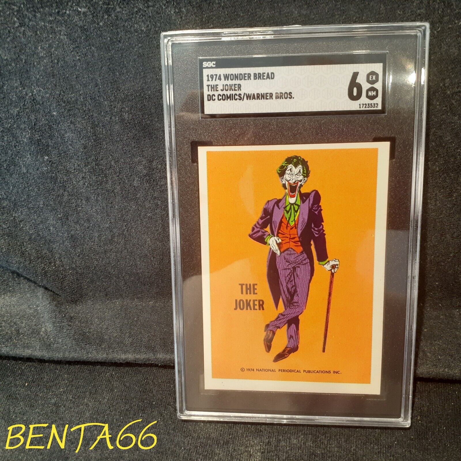 1974 National Periodical Wonder Bread Warner 🔥 DC Comics Joker SGC Grade 6
