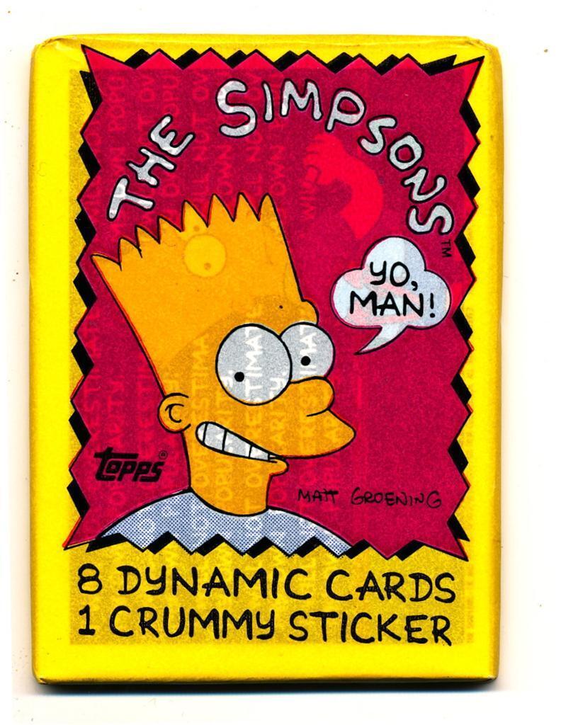 1990 Topps The Simpsons (Bart )Trading Card Pack