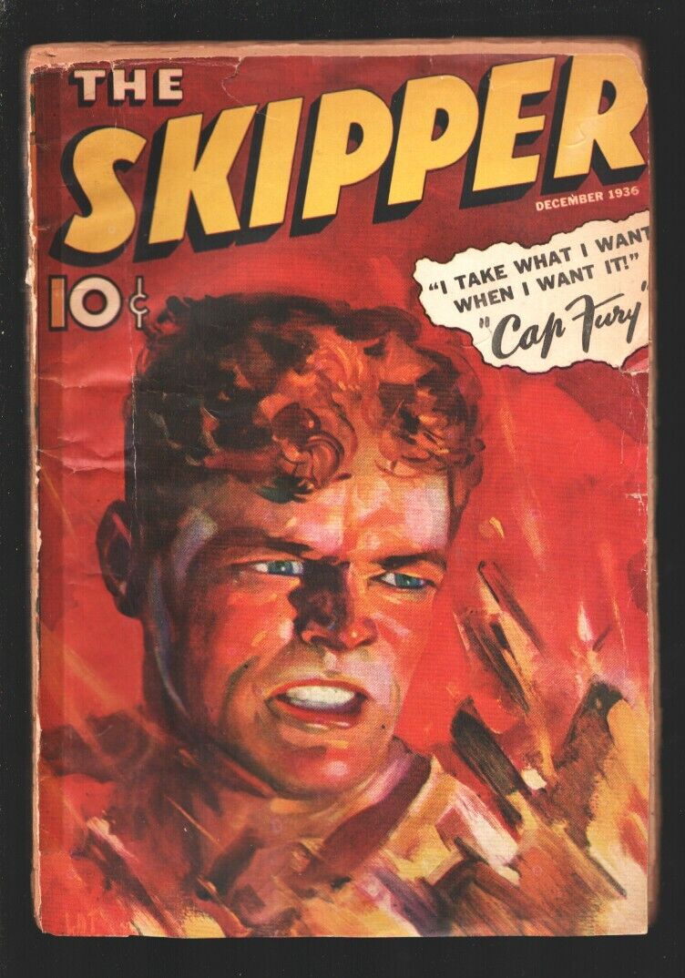 The Skipper #2 12/1936-Street & Smith-First issue-Cap Fury appears-Early hero...