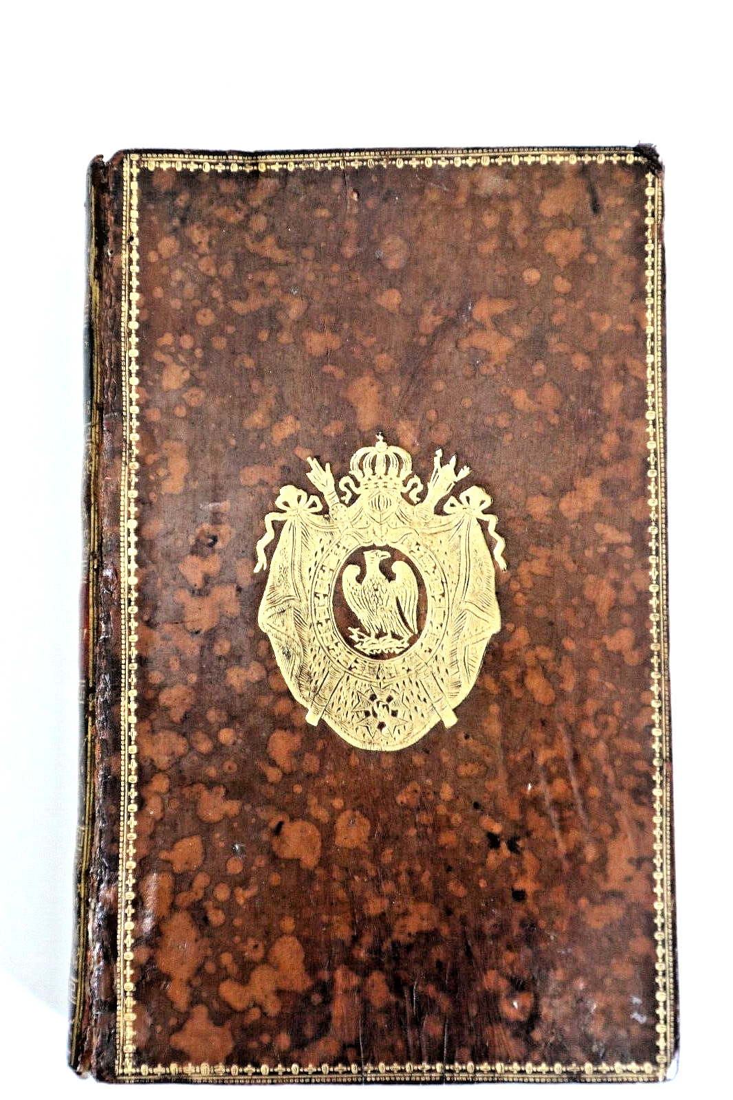 NAPOLEON BONAPARTE PERSONAL OWNED BOOK FROM HIS LIBRARY ROYAL CIPHER NOT SIGNED