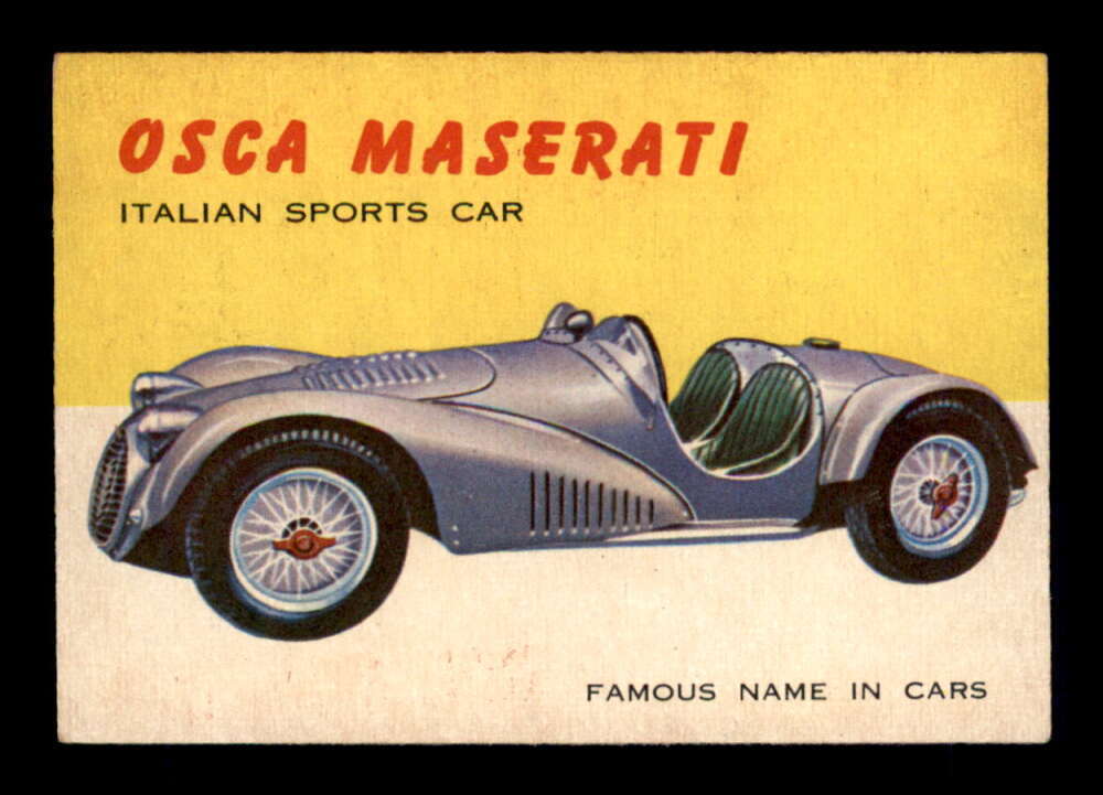 1954 Topps World on Wheels #15 Osca Maserati    EX+ X2924101