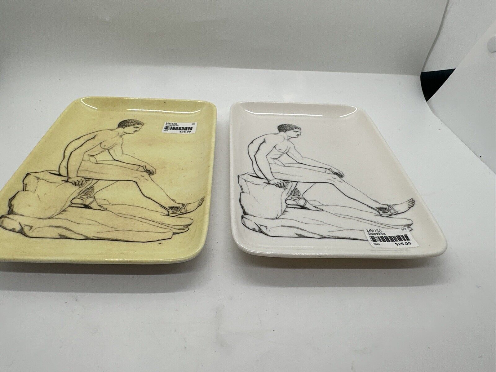 Thomas Paul Trimket/Tidbit Tray Male Figures Two New with Tags