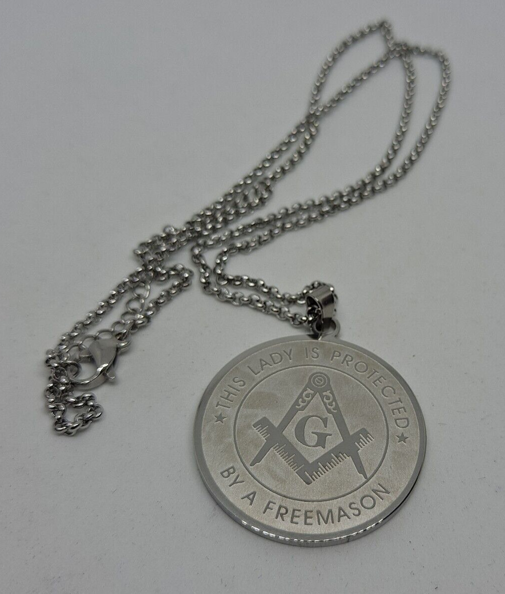 Masonic Necklace This Lady Is Protected By A Freemason eastern star