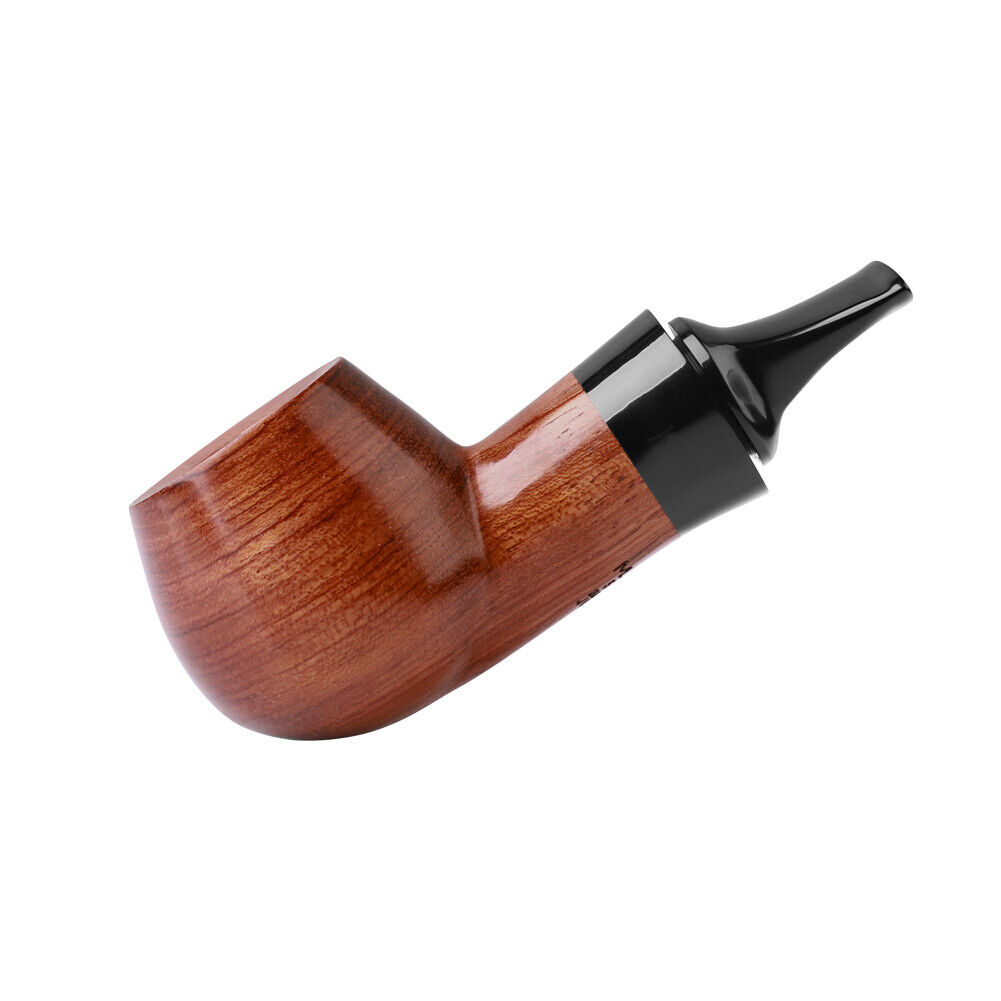 Rosewood Tobacco Pipe Straight Short Stem Small Portable Men Smoking Pipe 10Tool