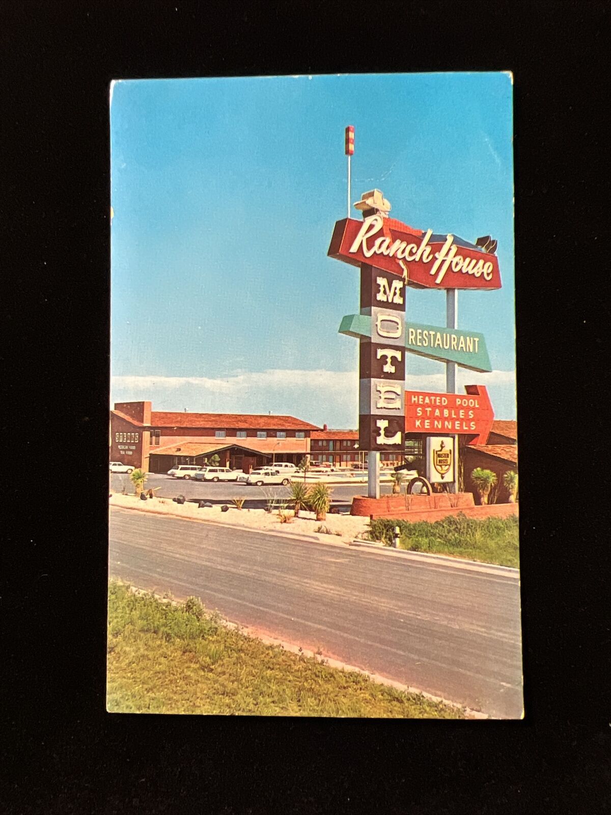 Vintage Ranch House Motel Sweetwater Texas Postcard Streetview Unposted