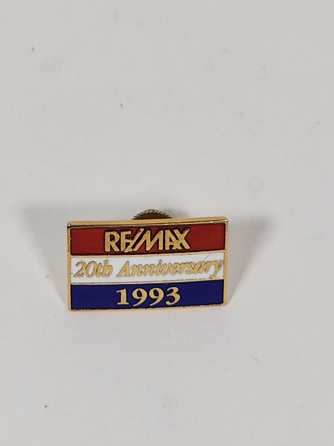 Remax Lapel Hat Pin 1993 20th Anniversary 