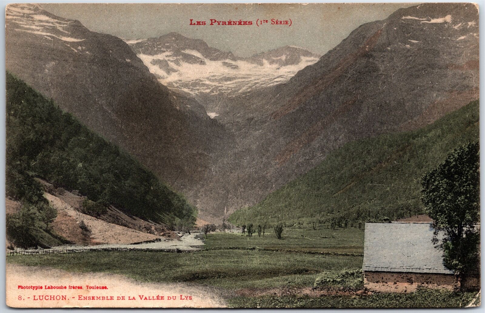 VINTAGE POSTCARD VALLEY DU LYS AMERICAN EXPEDITIONARY FORECE SOLDIER'S MAIL 1919