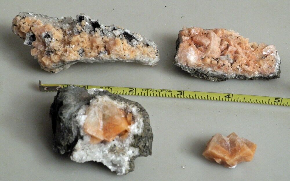Chabazite Crystals Lot of 4 Paterson NJ Mineral Specimens