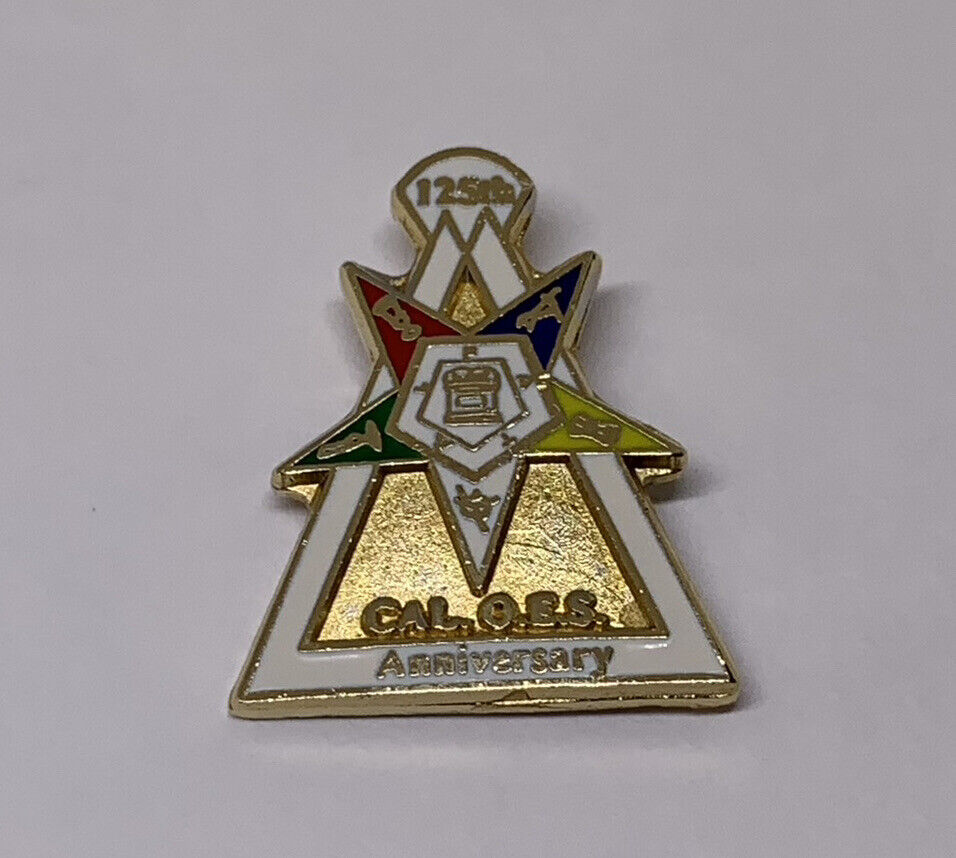 Cal OES California Order Of Eastern Star 125Th Anniversary 1993 Lapel Pin (100)