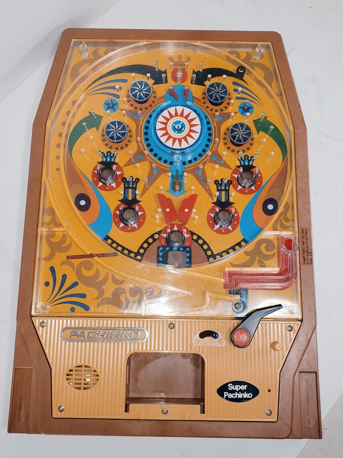 Vintage Epoch 1975 Super Pachinko Game Pre-Owned No Legs, Cup and balls