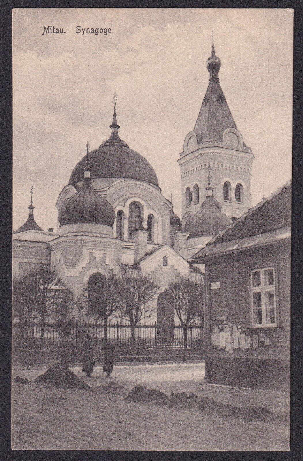LATVIA, Postcard Mitau (Jelgava), Orthodox Cathedral, (error-\'Synagoge\'), Unused