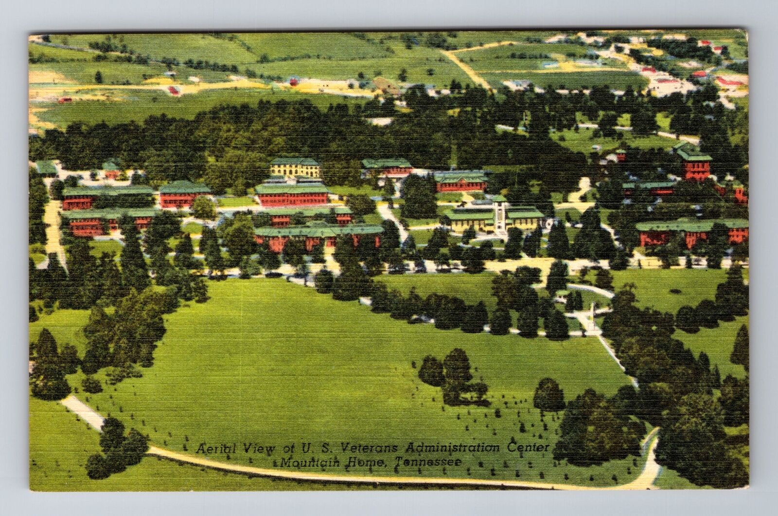 Mountain Home TN-Tennessee, U.S Veterans Admin Center Antique Vintage Postcard