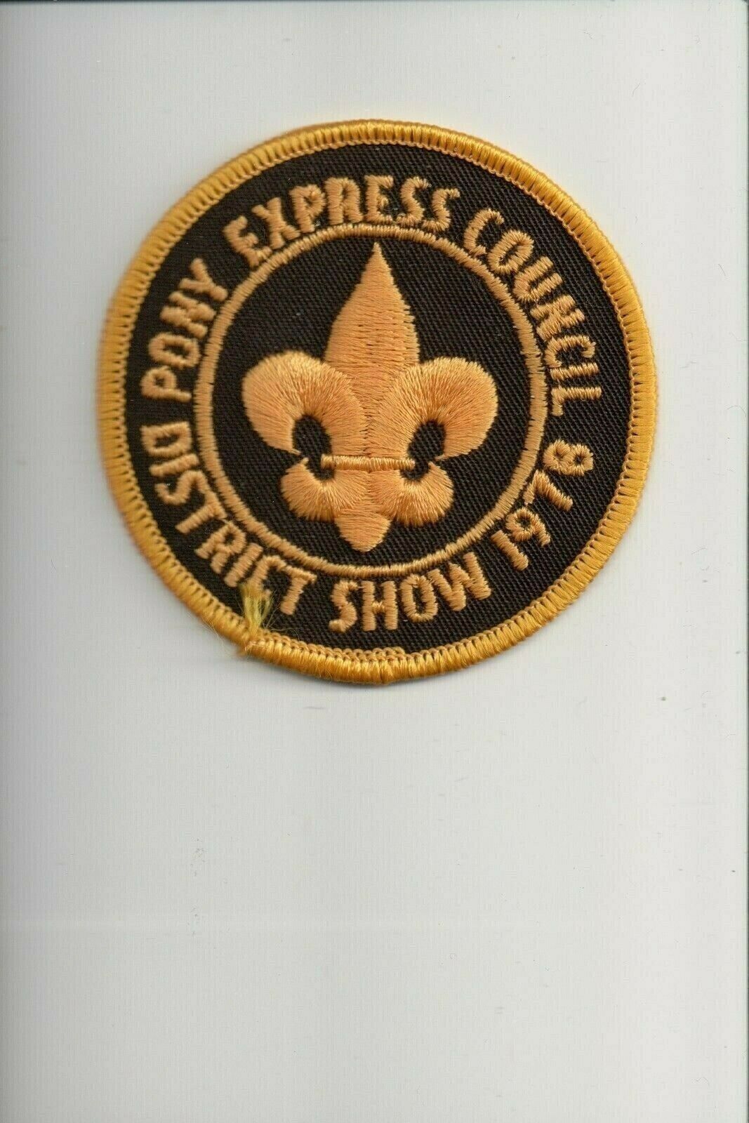 1978 Pony Express Council District Show patch
