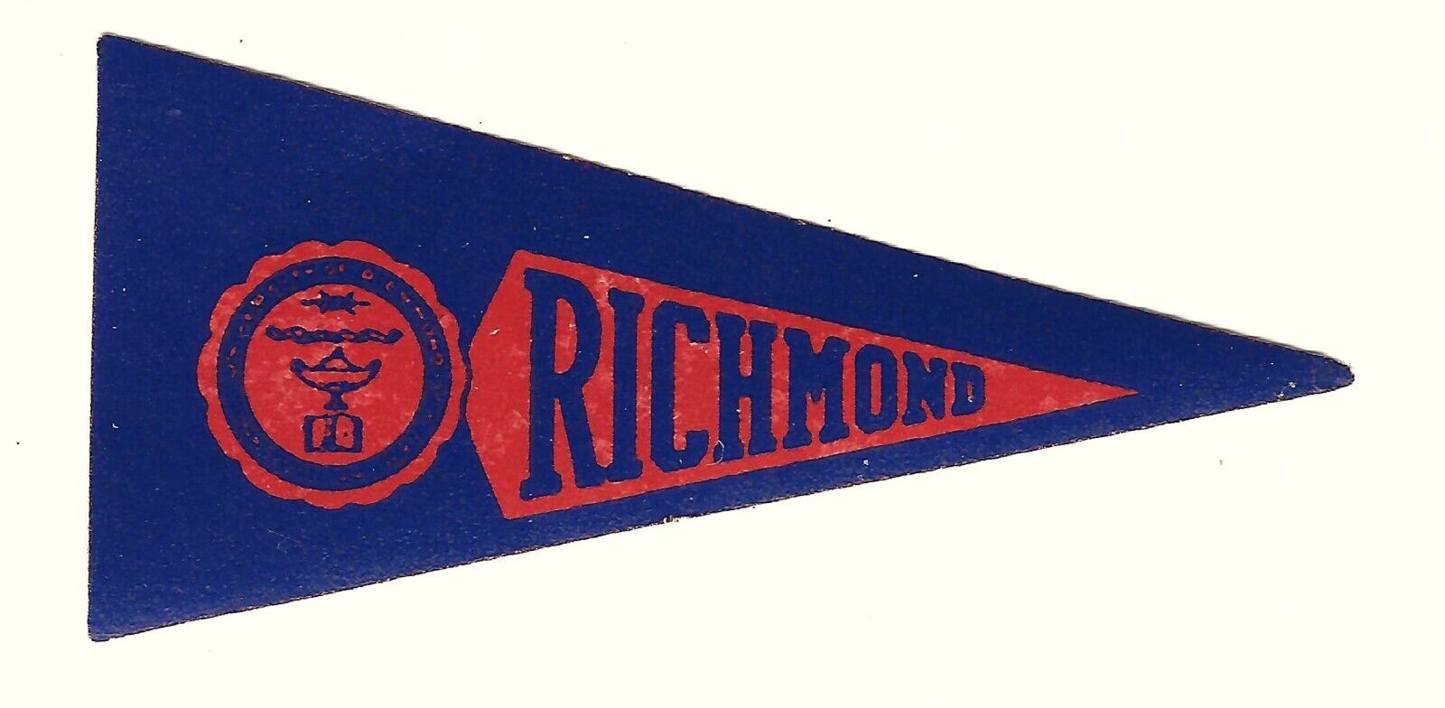 Vintage University Richmond Paper Pennant