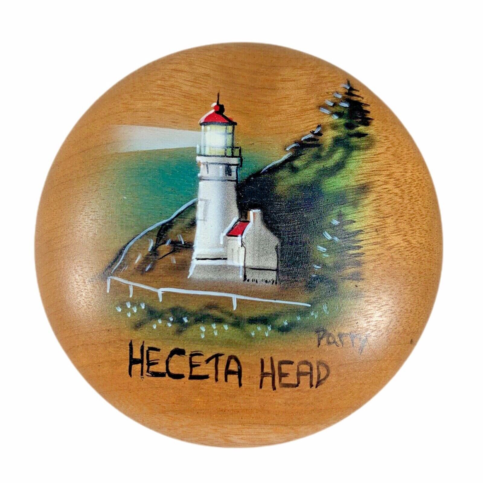 Zumwalts Myrtlewood Heceta Head Lighthouse by Patty Handcrafted Oregon Wood 2.5\