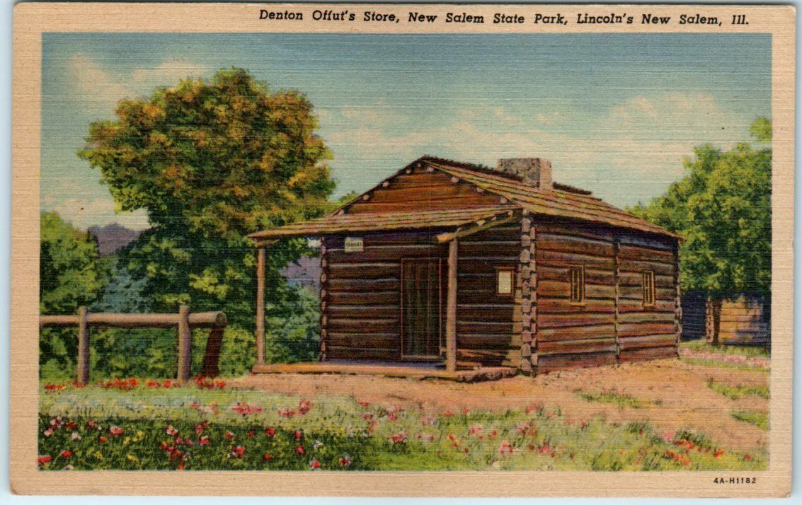 Denton Offut\'s Store, New Salem State Park, Lincoln\'s New Salem, Illinois