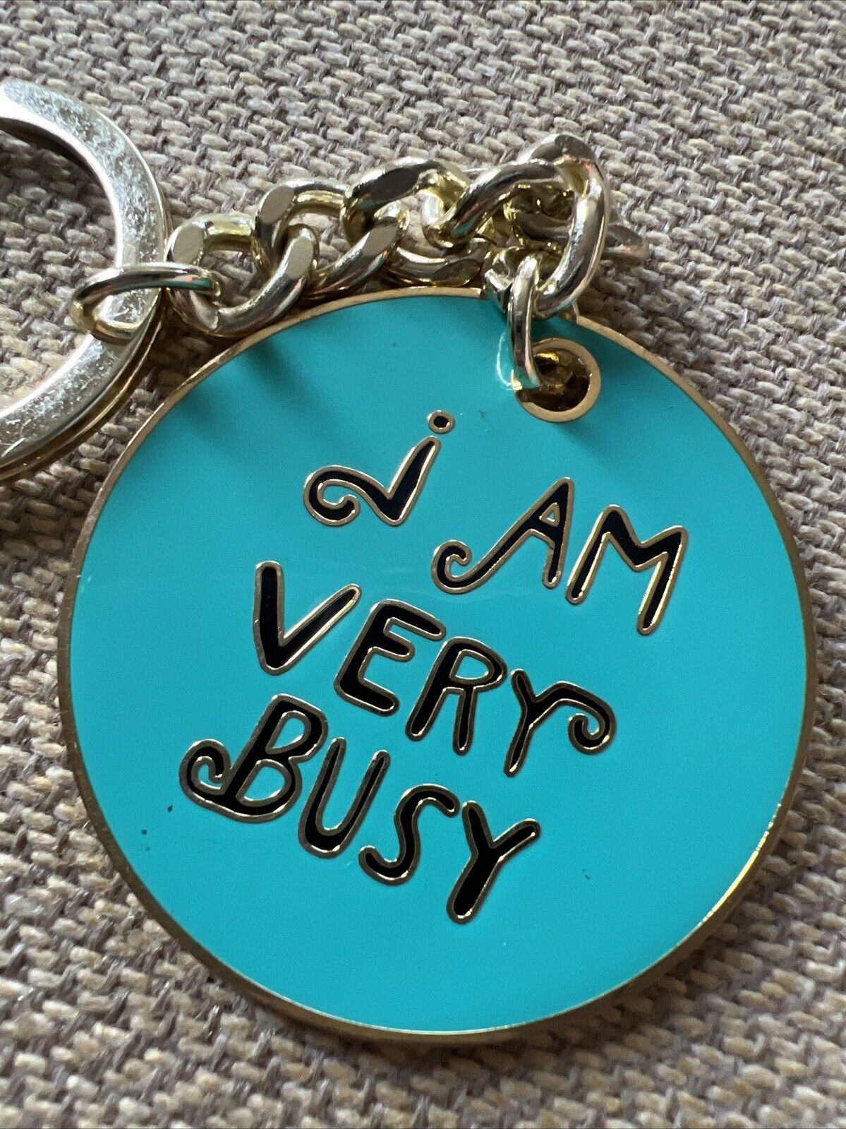 Vintage Keychain I Am Very Busy