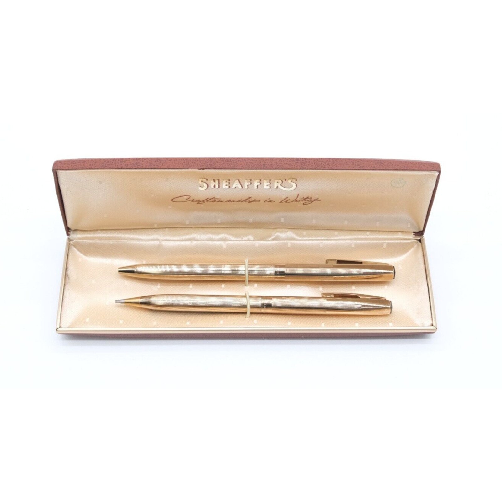 Sheaffer Imperial Triumph Ballpoint & Pencil Set w/Orig Case - Gold Filled (USA)