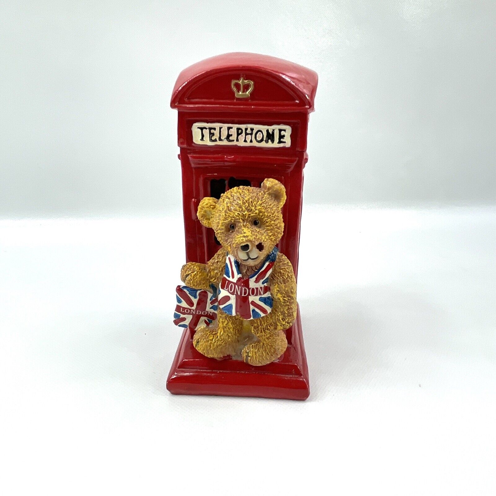 England London Bear Telephone Piggy Bank Bear Red 6\
