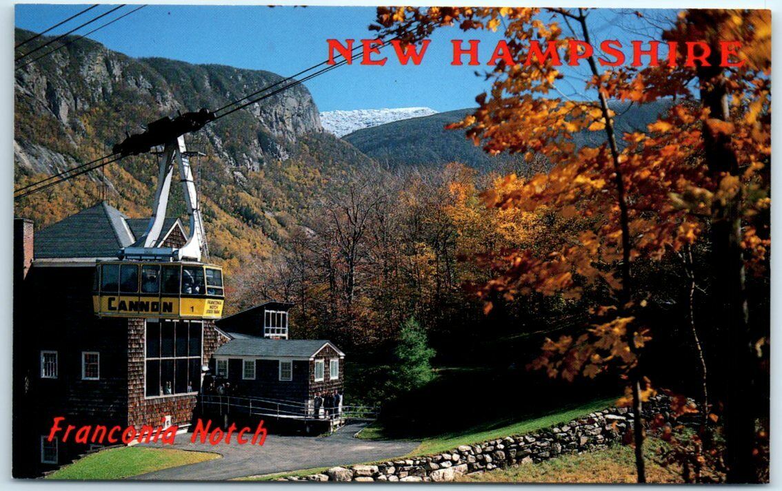 Postcard - Aerial Tramway Cannon Mountain, Franconia Notch, New Hampshire
