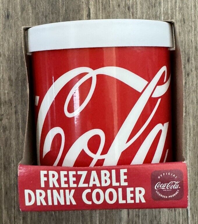 NEW Coca-Cola Coke Freezable Drink Cooler Holder Koozie Lifoam Red Keeps Cold 