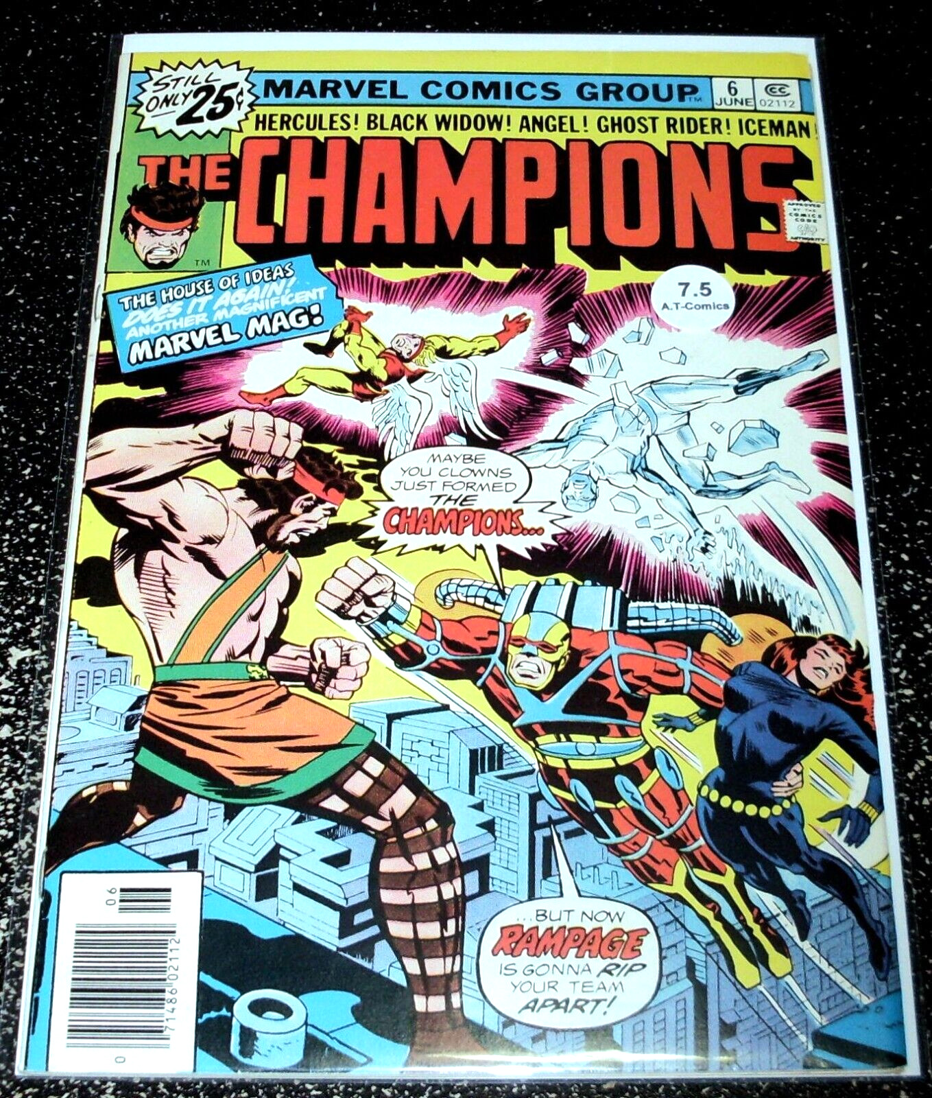 Champions 6 (7.5) 1st Print 1976 Marvel Comics