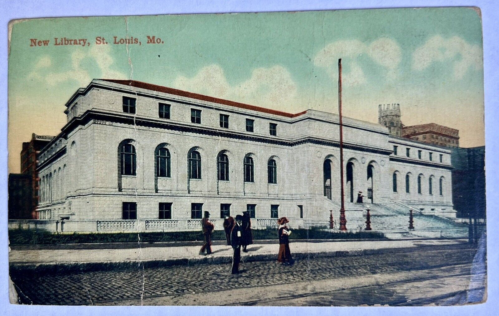 New Library. St. Louis, Missouri MO. 1913 Vintage Postcard