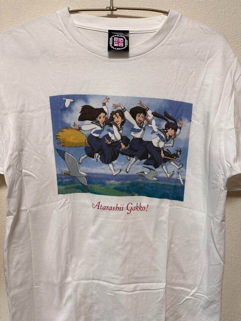 Atarashii Gakko Ghibli Collaboration T-shirt Rare Size L *USED* from Japan