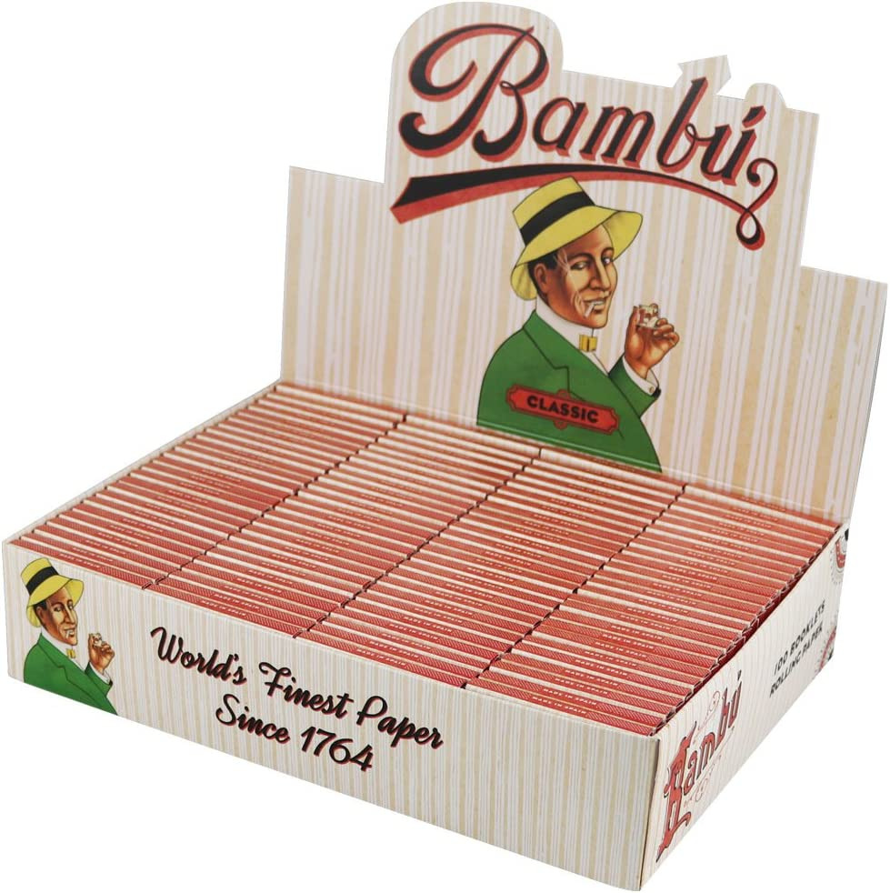 100Pc Display -  Classic Regular Rolling Papers