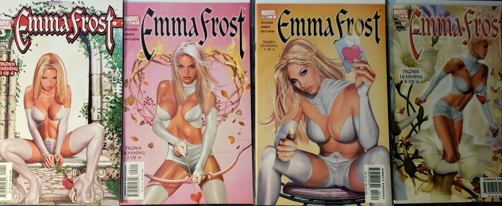 EMMA FROST COMICS 2003 #1, 2, 3, 4  WHITE QUEEN 4 book lot 1st PRINT X-MEN  NEW