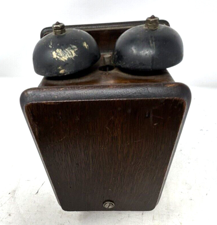 Antique Phone Ringer Box with Stromberg- Carlson Condenser 1910