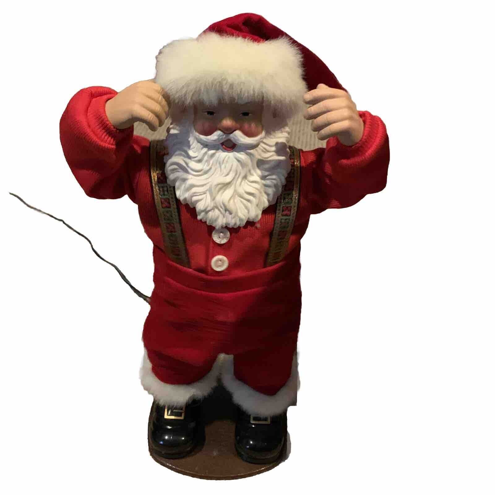 Vtg Jingle Bell Rock Santa Claus Animated Dancing Musical 1998 Tested Works