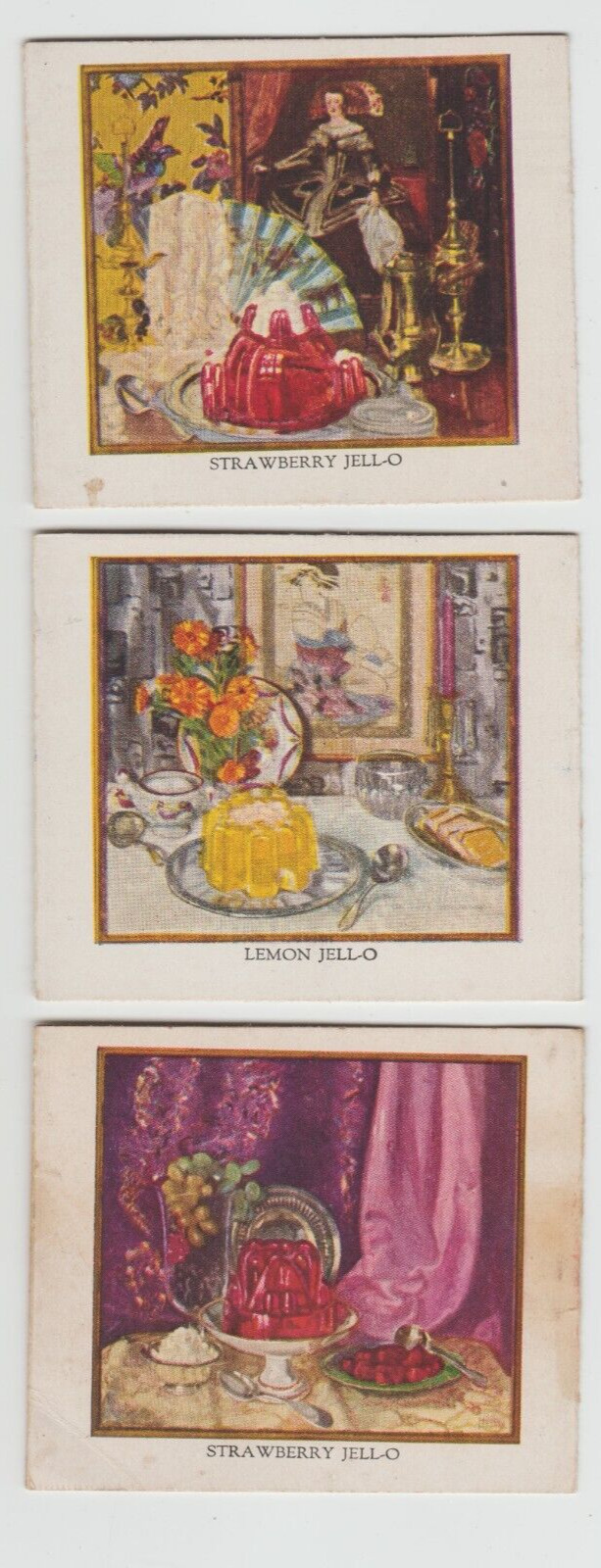 Antique 1927 Jell-O Recipe Booklet Luncheon Vegetable & Fruit Salad Lot of 3
