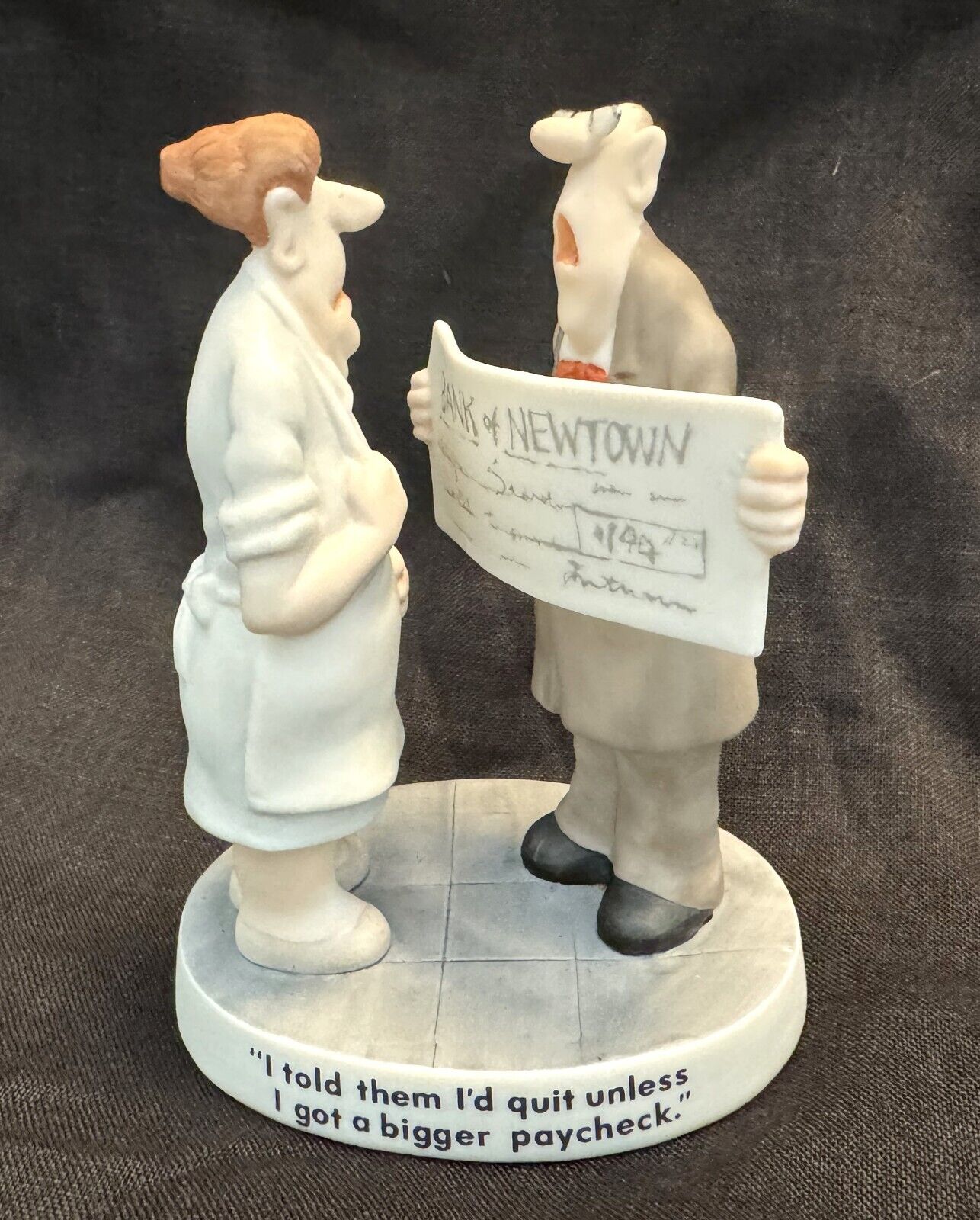 Jim Unger Herman Comic Strip Funny Porcelain Figurine 1991 -  1st Issue of 5000