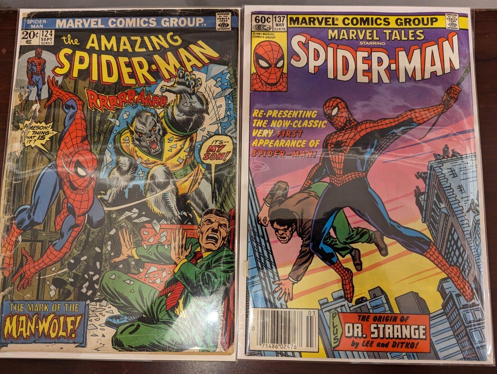 Amazing Spider-Man #124marvel Tales #134 (1964) 1st Man-Wolf Stunner