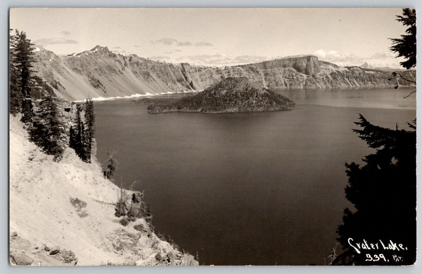 RPPC Postcard~ Crater Lake~ Oregon~ Photographer PAT