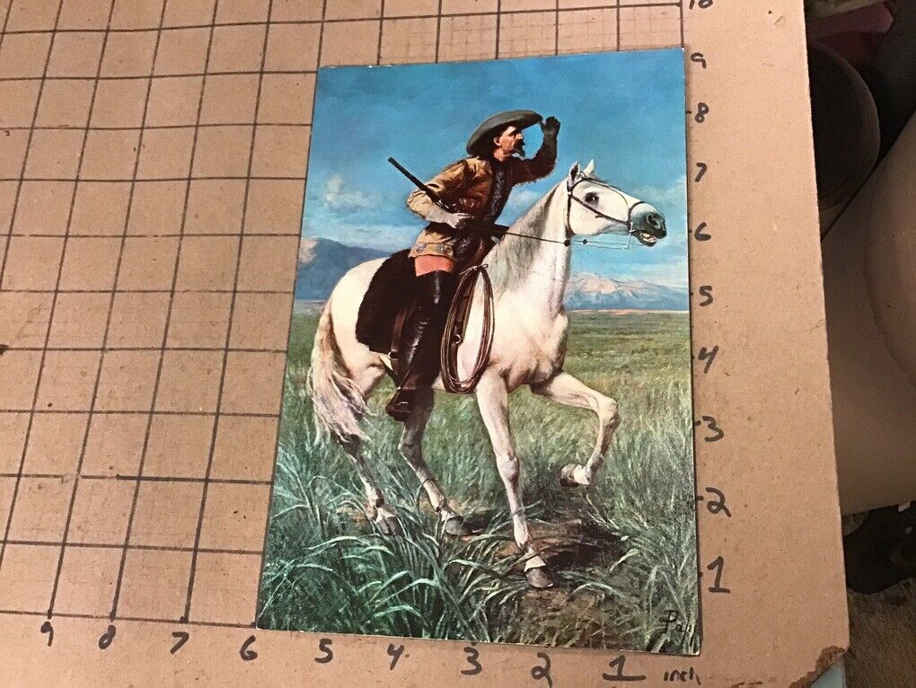 original oversize PostCard: BUFFALO BILL the scout Museum Lookout MTN  Colorado