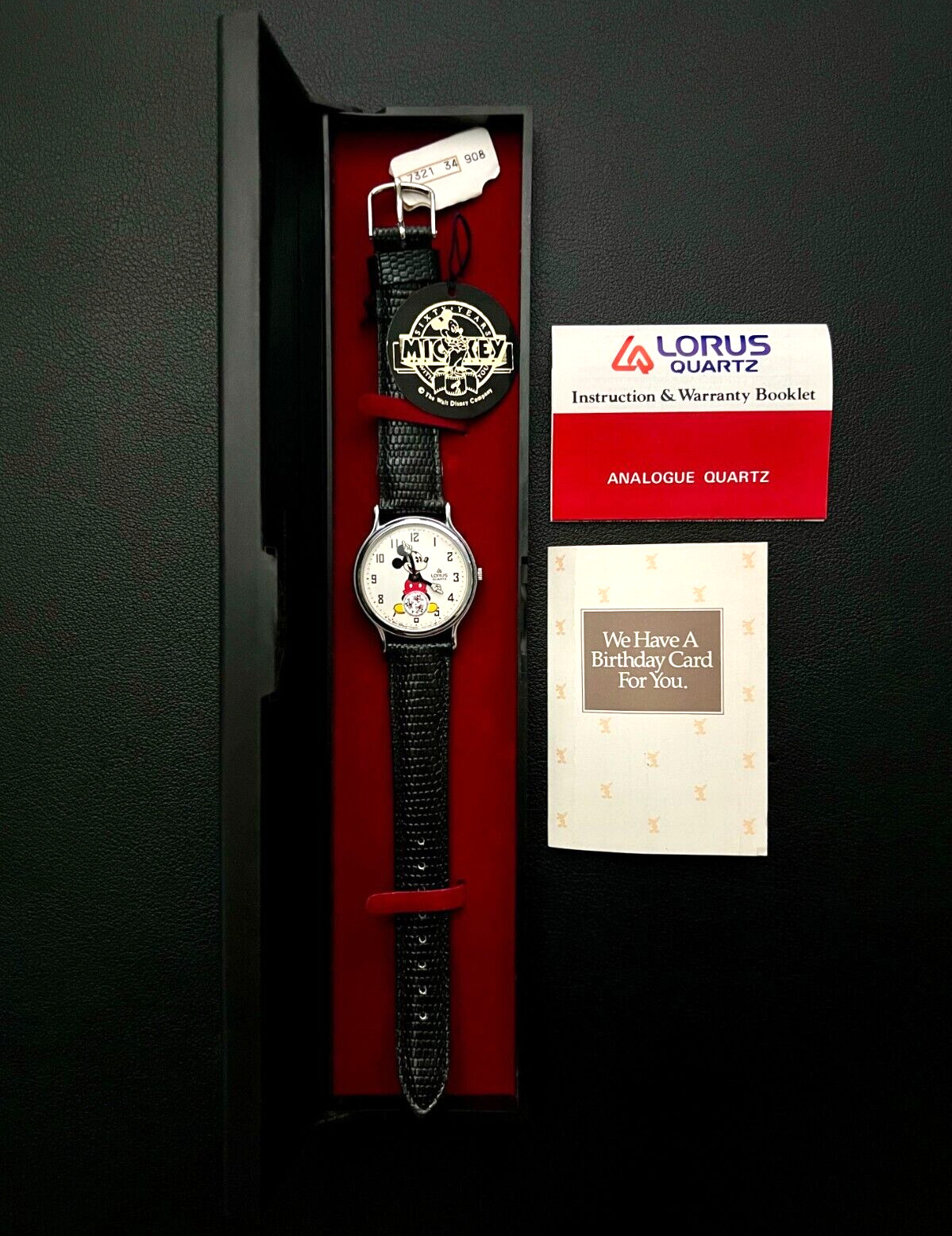 Vintage LORUS Mickey Mouse Watch by SEIKO | NEW | All Original with Box & Papers