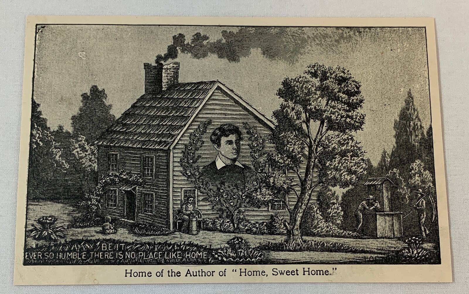 1906 print ~ John Howard Payne\'s house HOME SWEET HOME