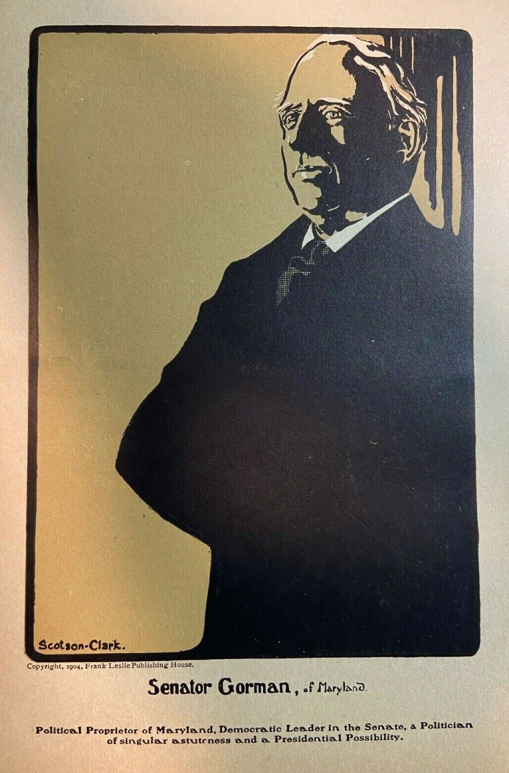 1904 Arthur Pue Gorman Democratic Presidential Possibility