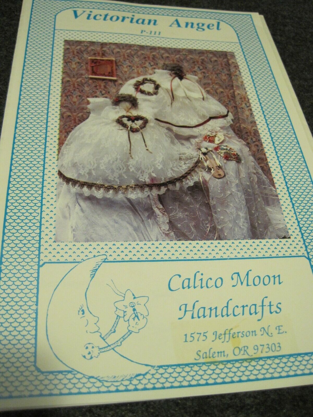 Victorian Angel Doll & Dress Pattern Calico Moon Handcrafts Vintage