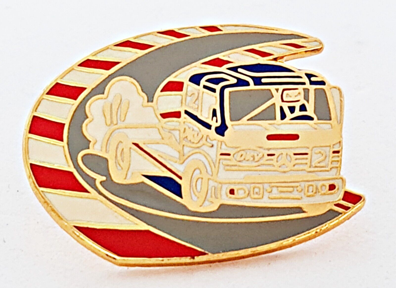 Vintage Authentic Mercedes Truck Racing Limited Edition Enamel Lapel Pin Badge