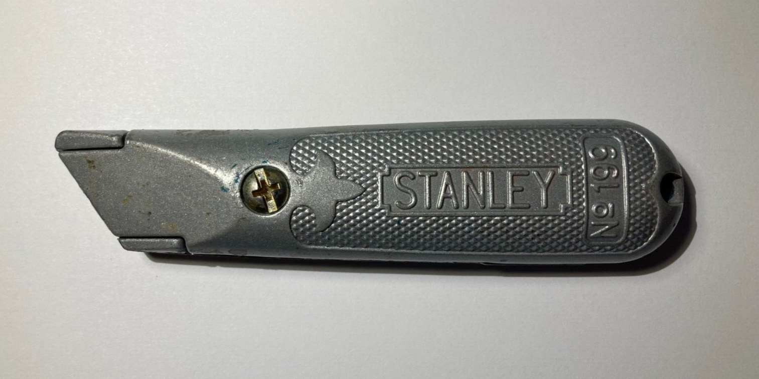 Classic Stanley No 199 Fixed Blade Utility Knife Box Cutter Aluminum Vintage?