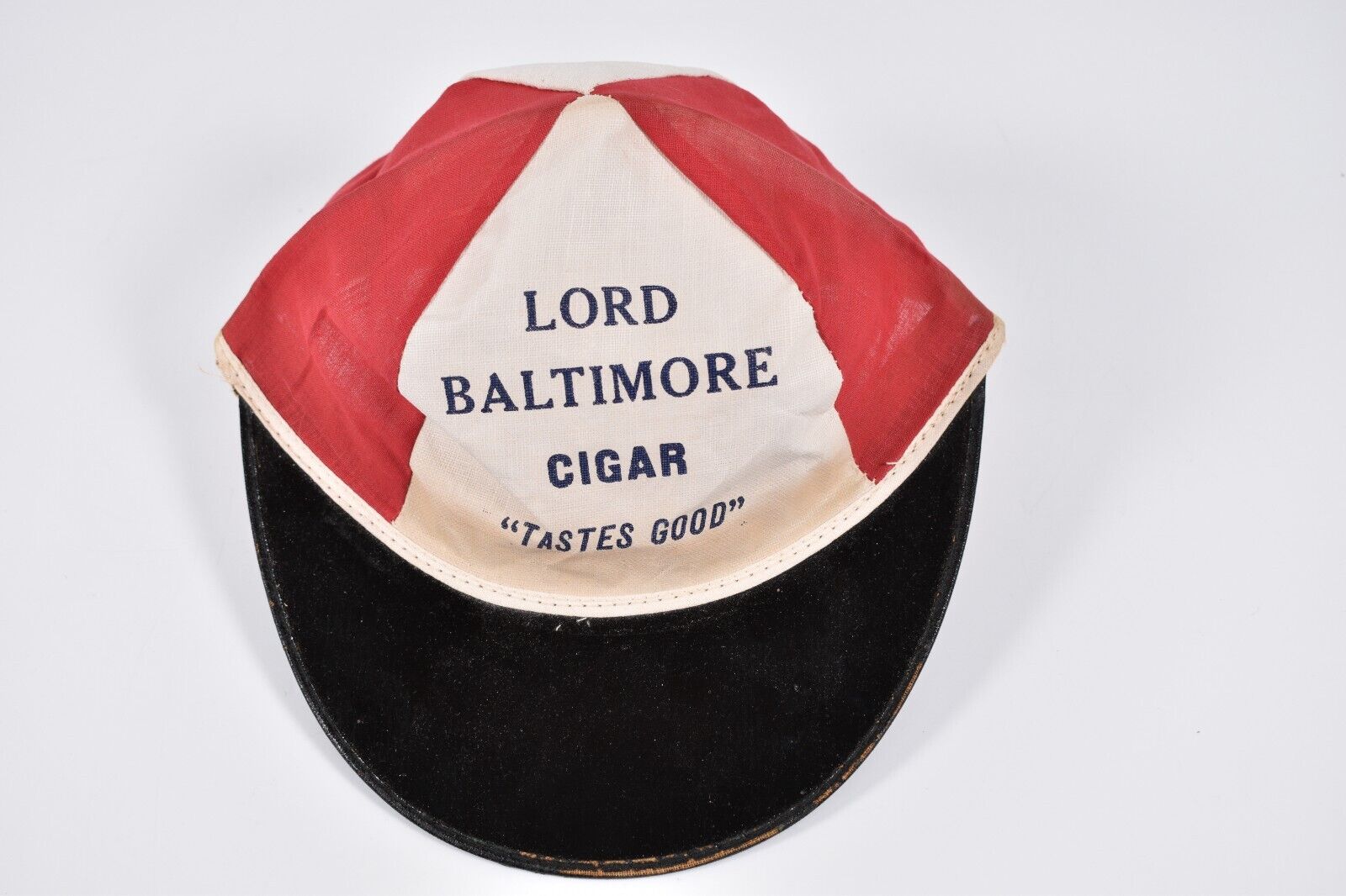 Vintage Lord Baltimore Cigar Tobacco Promotional Advertising Hat Cap Tastes Good