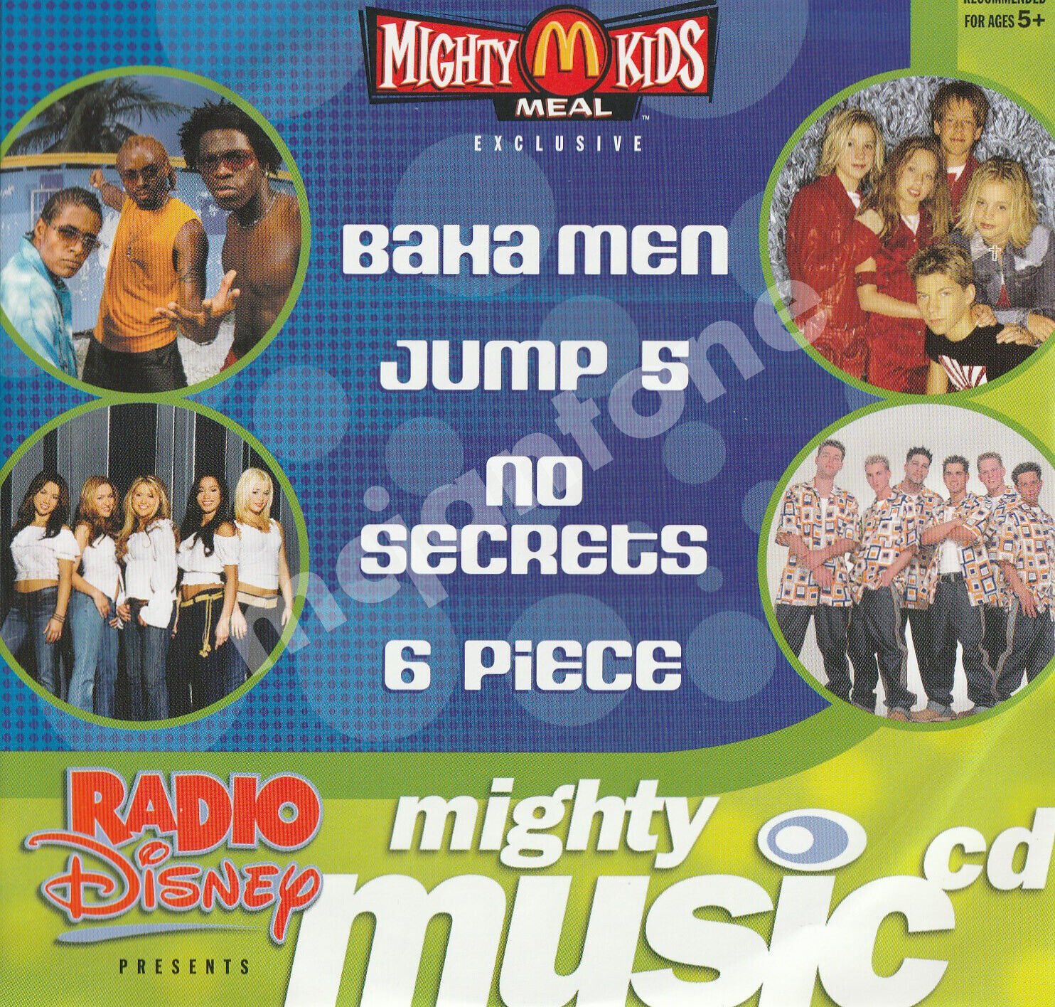 NEW McDonald\'s Mighty Kids Meal 2003 RADIO DISNEY MUSIC EP Audio CD YOUR CHOICE