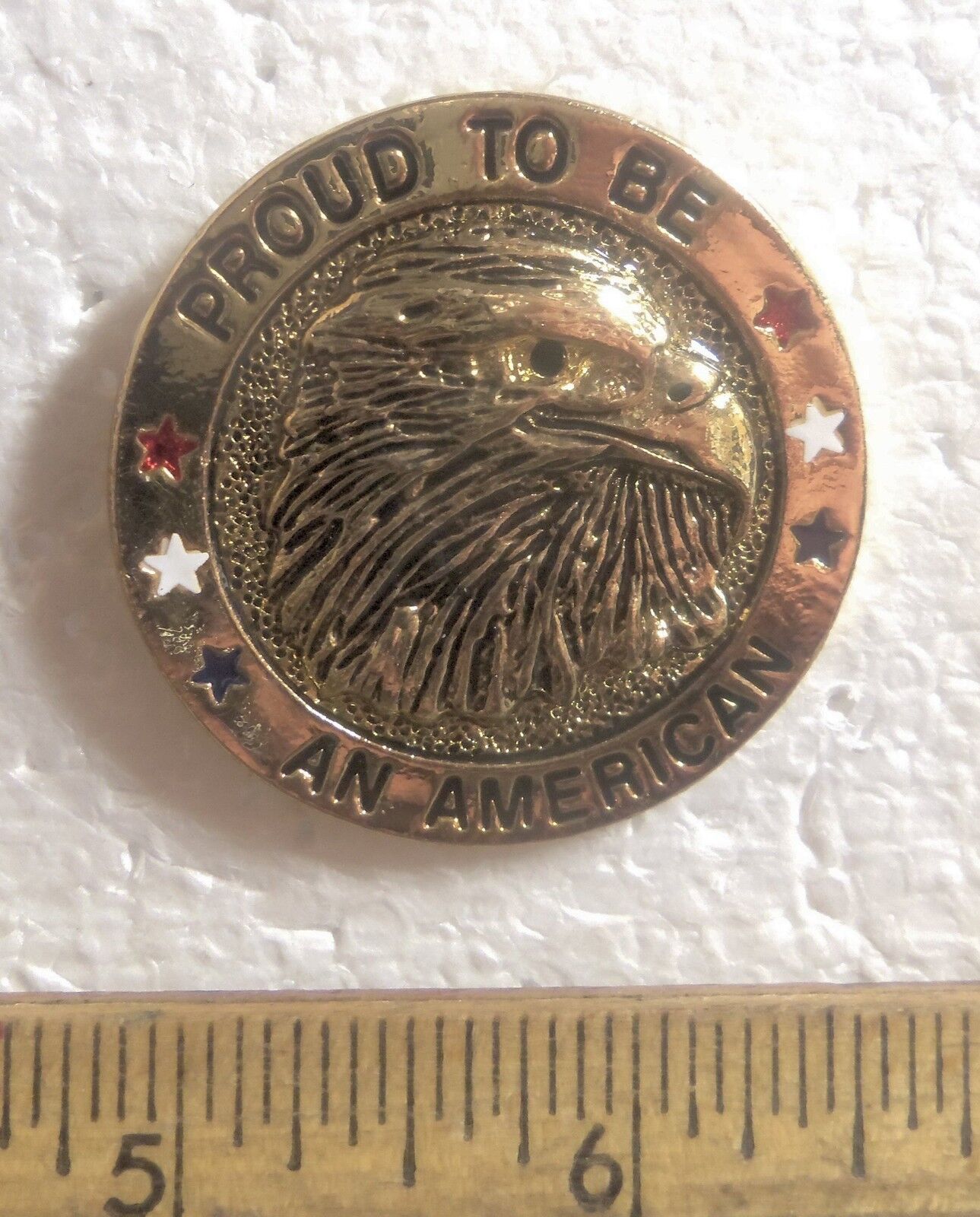 Large Proud to be an American with Eagle Pin
