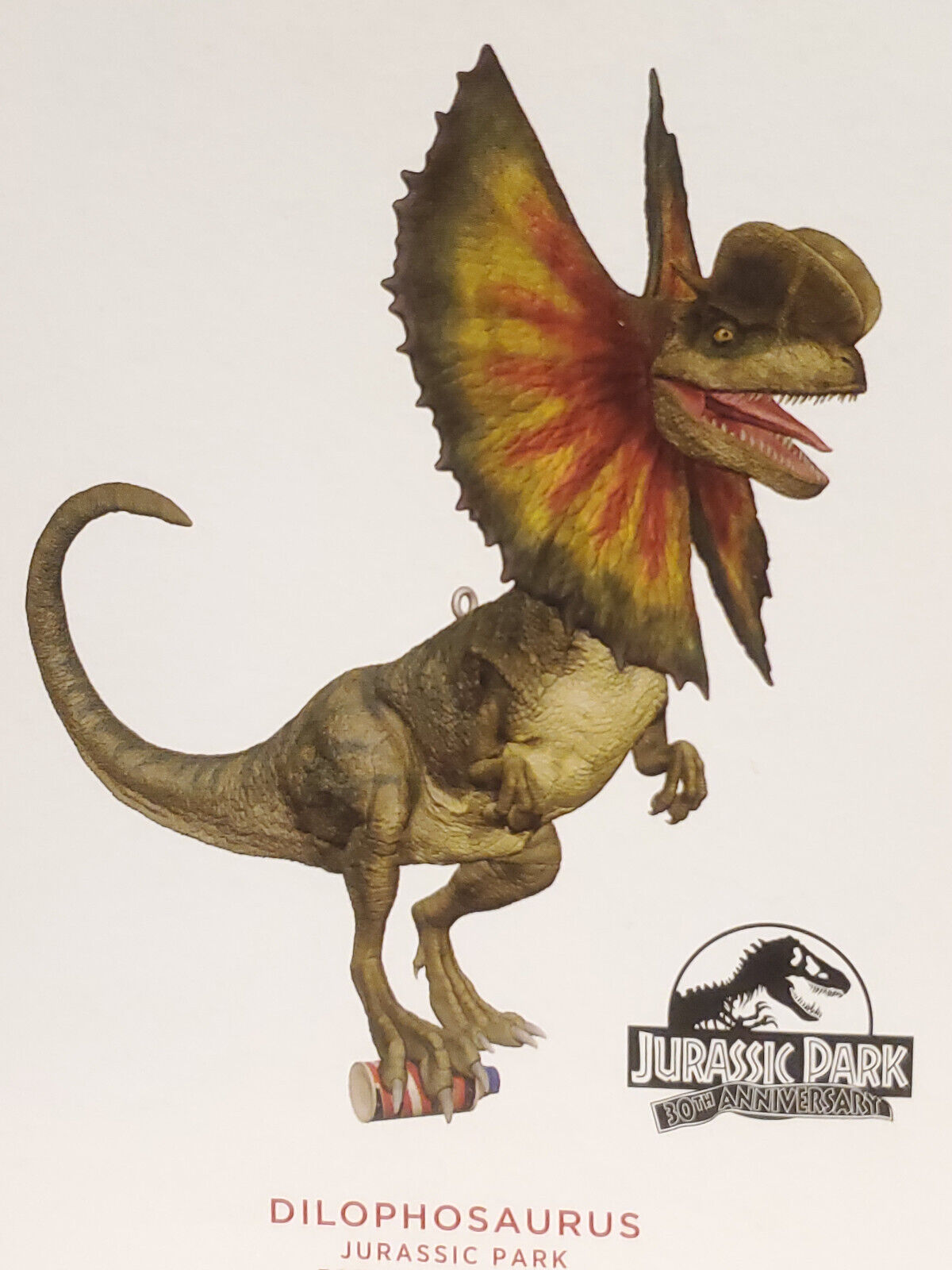 Hallmark 2023 DILOPHOSAURUS Jurassic Park 30th Anniversary Ornament *NIB*